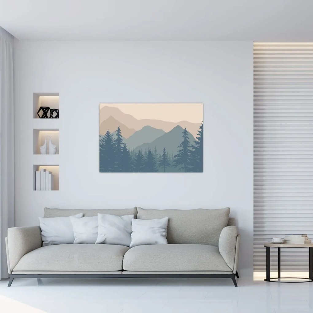 Kép - Türkiz hegység N⁰2 (90x60 cm)