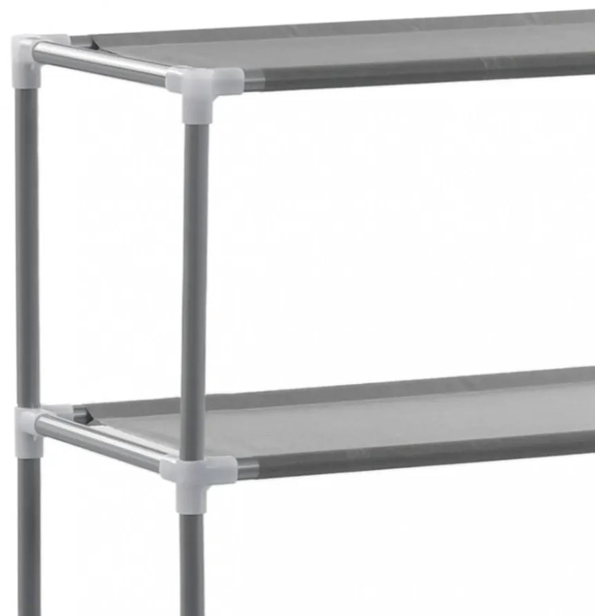3-szintes ezüstszínű alumínium tárolóállvány 53 x 28 x 169 cm