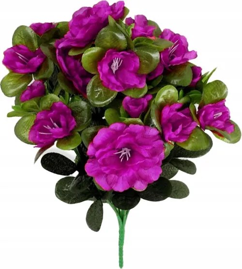 Azálea lila művirág csokor virágtartó váza