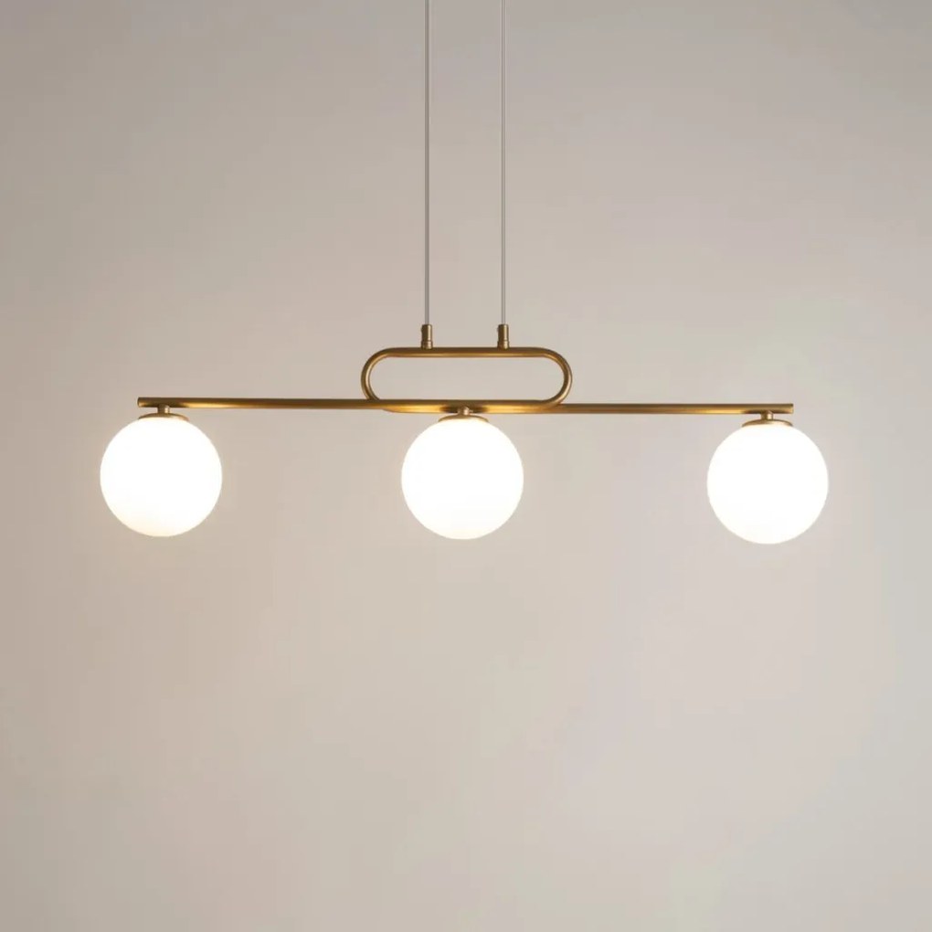 SIGMA LIGHTING 33633 TES Többágú Függesztett Lámpa Fehér, Arany G9 IP20