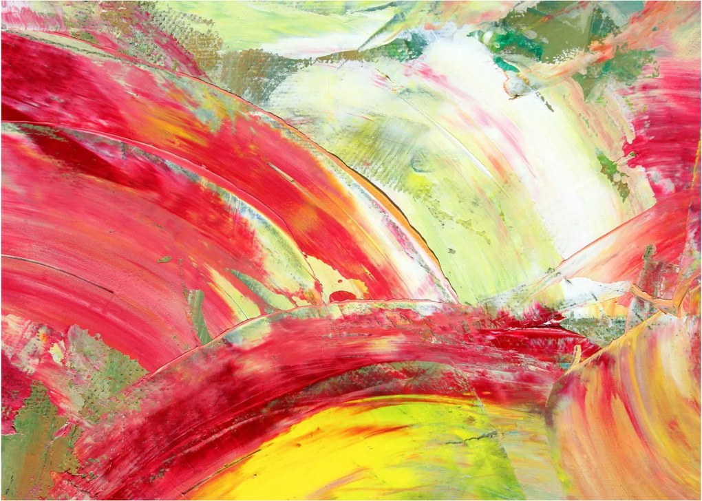 Absztrakció kép - festmény (üvegen) (70x50 cm)