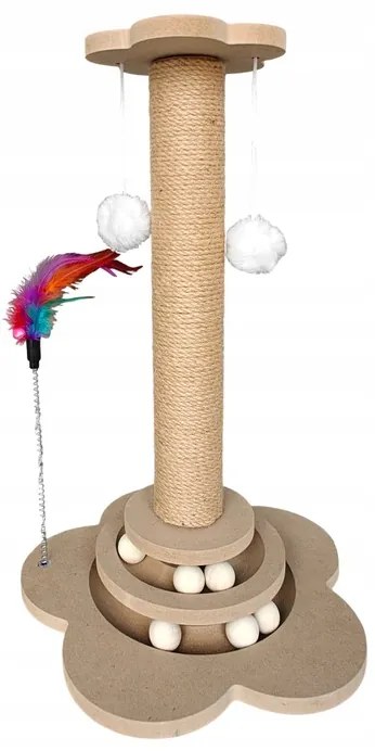 Macskakaparó golyókkal LUNTRIS, magasság 43 cm