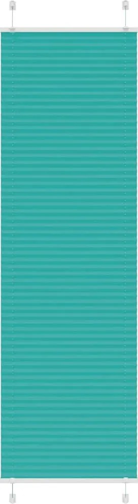 vidaXL pliszírozott redőny Benzinzöld 65x200 cm szövetszélesség