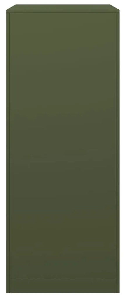 zöld acél tűzifatároló 60 x 40 x 100 cm
