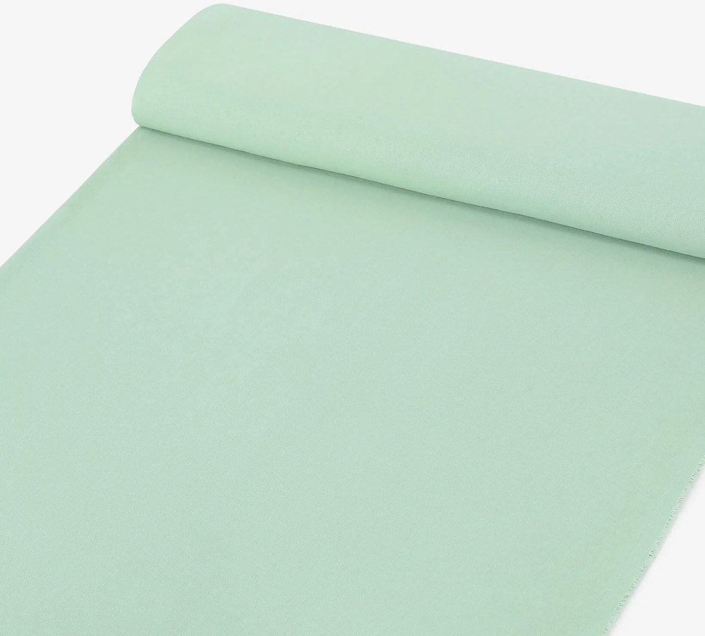 Goldea természetes lenvászon keverék - világos menta 300 cm