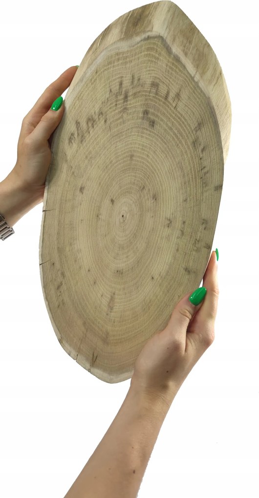Fa szelet Akác dísztálca fa szelet csiszolt 40-45cm hosszú