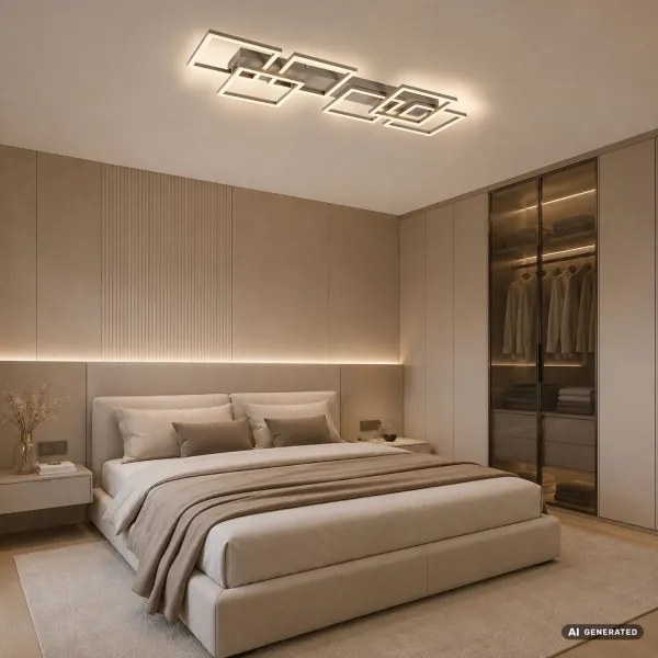 Rabalux 71500 - LED dimmelhető mennyezeti lámpa FATMA 40W/230V 3000-6500K 33x100 cm bézs+távirányító