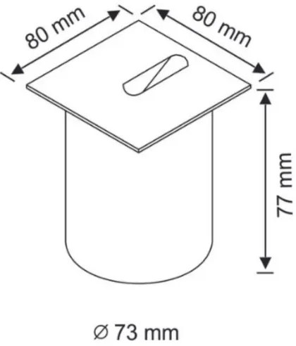 LED Lépcsőmegvilágító ESPO LED/3W/230V IP54 matt króm