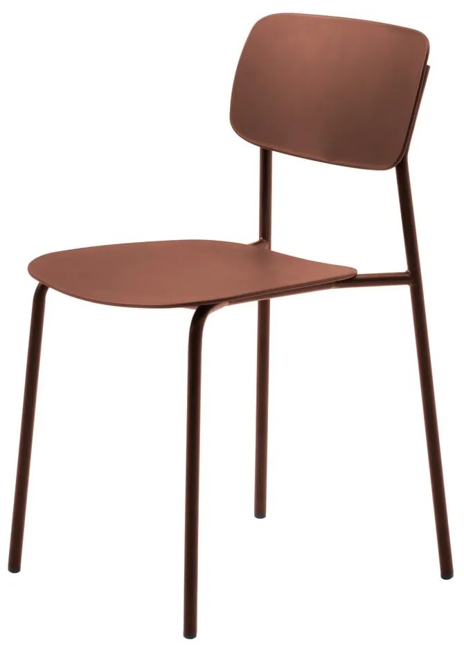 Terrakotta színű étkezőszék szett 2 db-os Kirkland – Unique Furniture