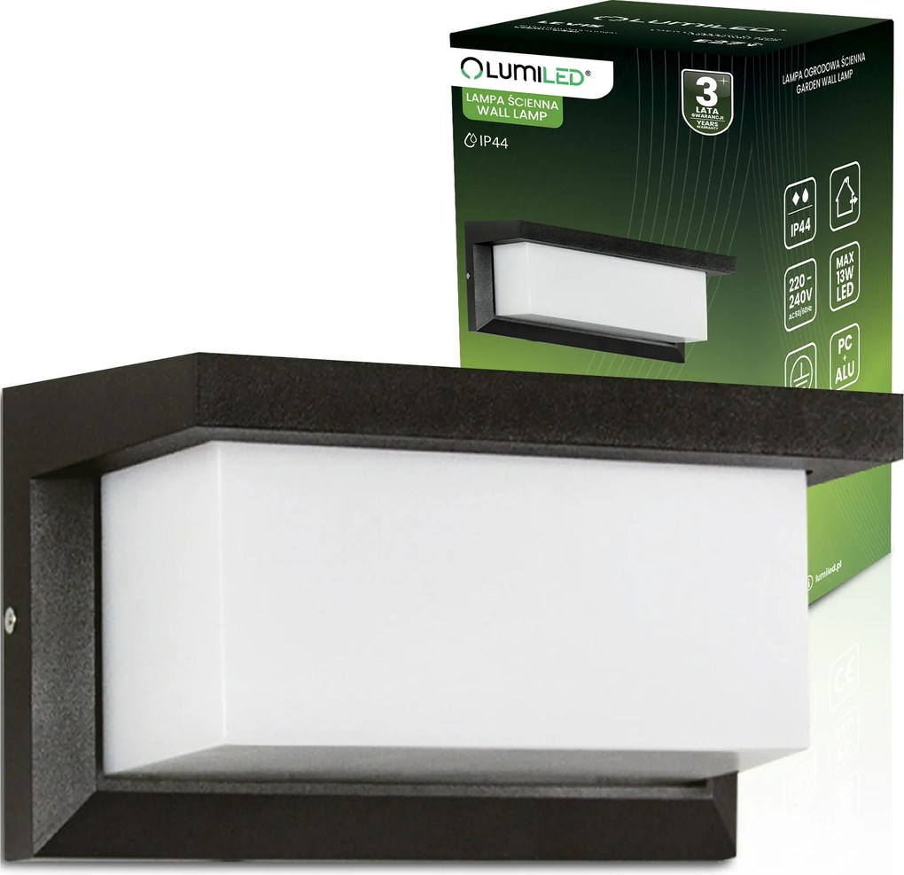 Kültéri fali lámpa Kerti Homlokzati Fali Lámpa E27 Led Alumínium