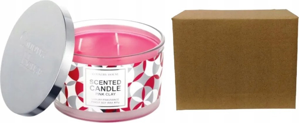 Country House Pink Clay illatos szójagyertya 480g