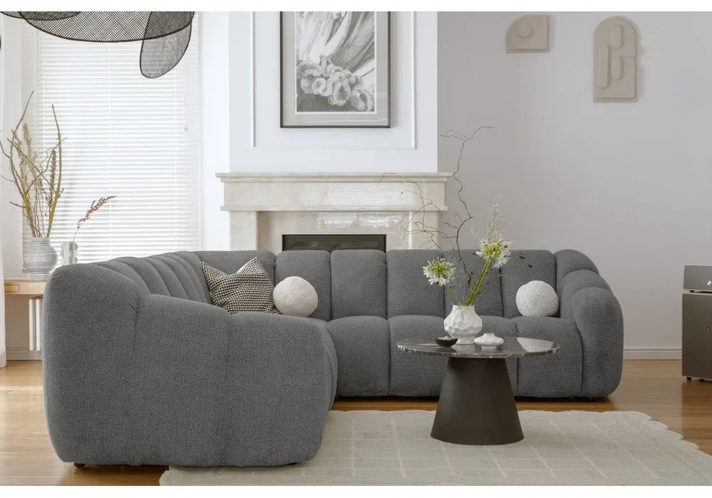 Szürke sarokkanapé Shell – Miuform