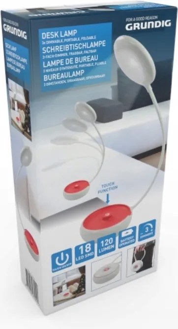 Grundig Összecsukható Led irodai lámpa 15cm (narancssárga)