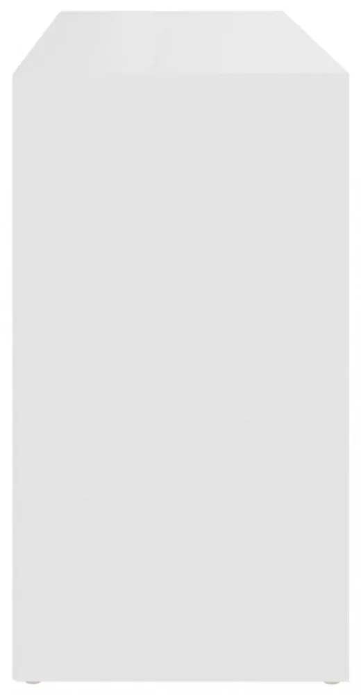 fehér szerelt fa cipőtároló pad 103 x 30 x 54,5 cm