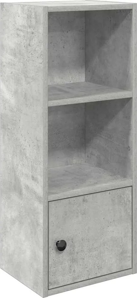 vidaXL betonszürke szerelt fa könyvespolc 31x24x77 cm