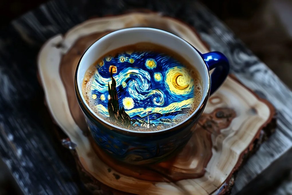 Canvas Vászonkép Kávézó Cafe Van Gogh Csillagos Éj 60x40