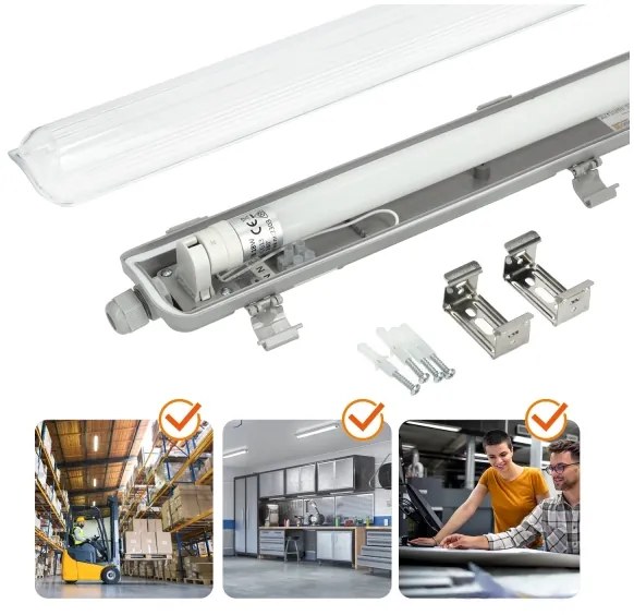 Brilagi -LED Tech. OPTIMA T8 fénycsöves világítótest 1xG13/18W/230V 4000K IP65 128 cm