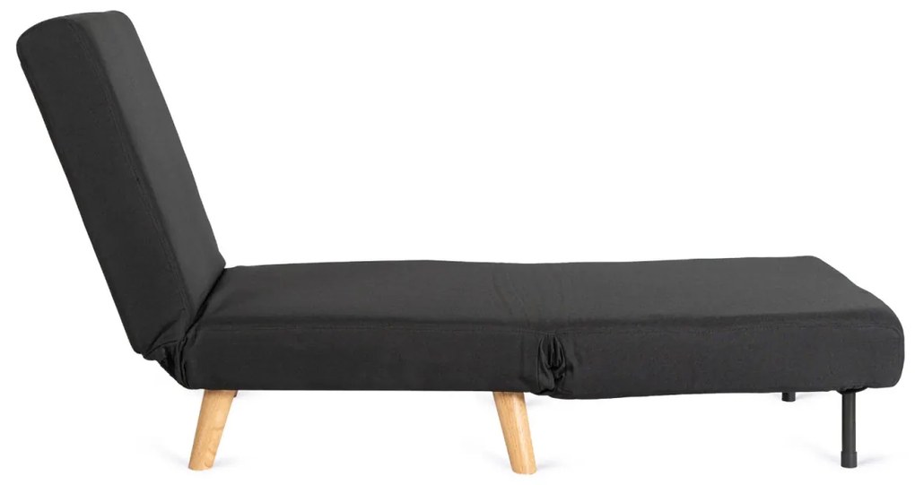 Ágyazható Fotel Fekete Színben. MARRY 75 cm.