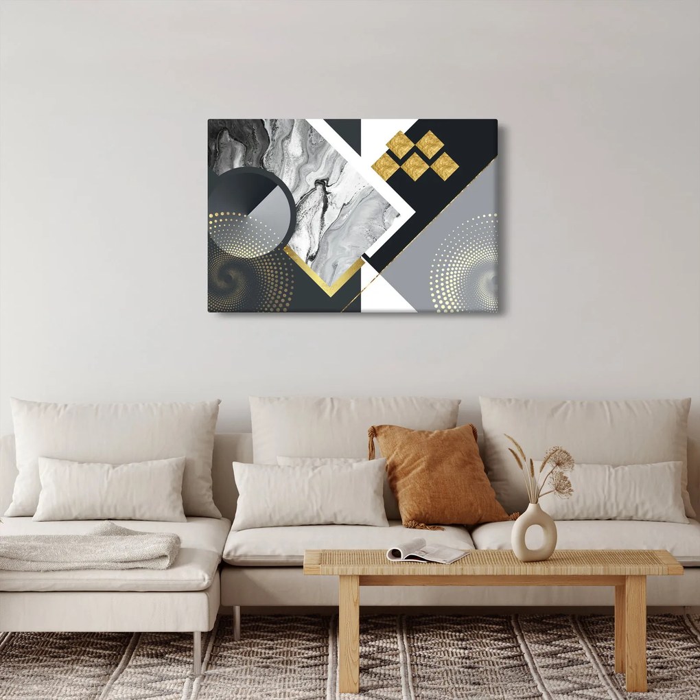 Kép - Texturális kollázs (90x60 cm)