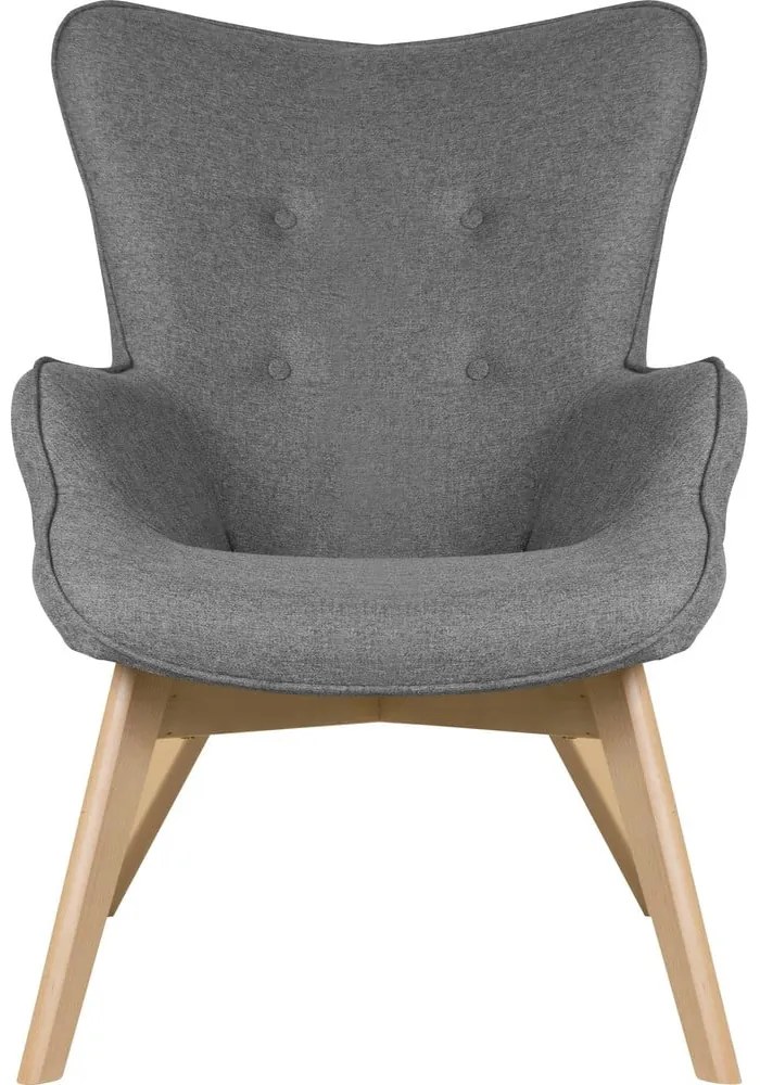 Szürke fotel Niko – Ropez