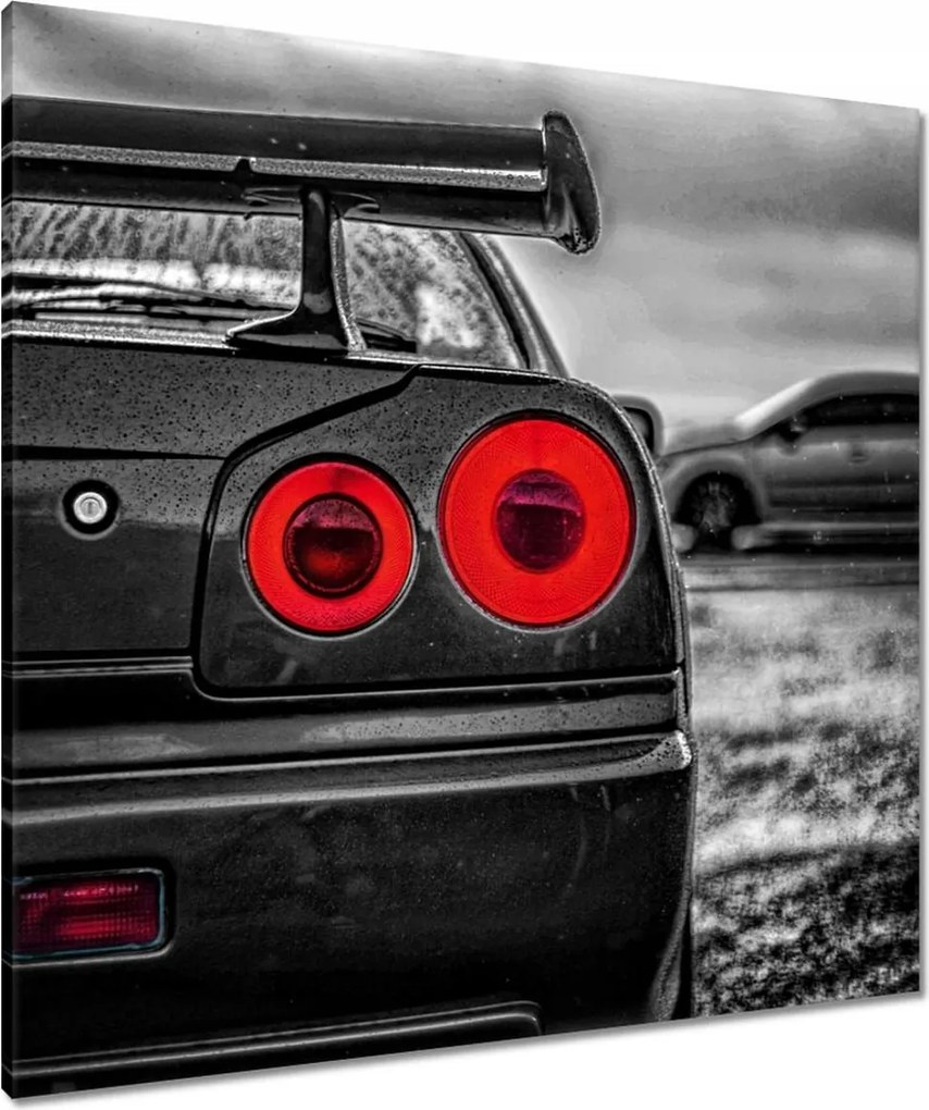 Vászonkép 80x80 Sport Nissan Gtr Lámpák