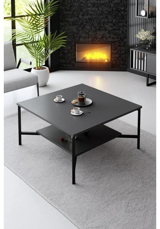 Dohányzóasztal Black Line - Anthracite, Black