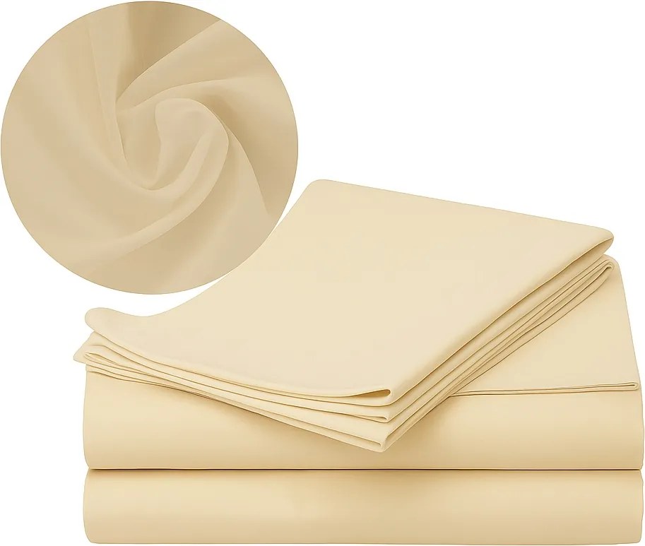 Ágyneműhuzat 220x200 hagyományos, gumírozás nélkül, 100% pamut, bézs