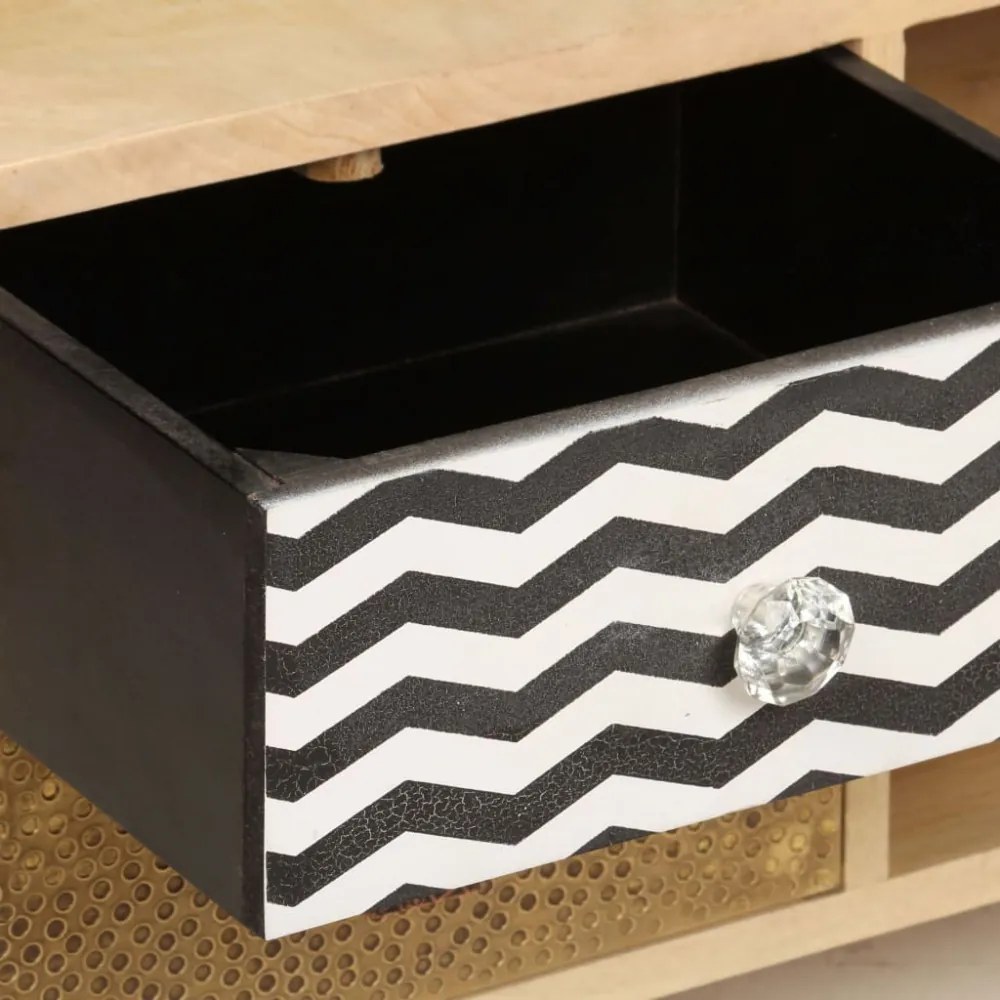 tömör mangófa TV-szekrény 120 x 30 x 40 cm