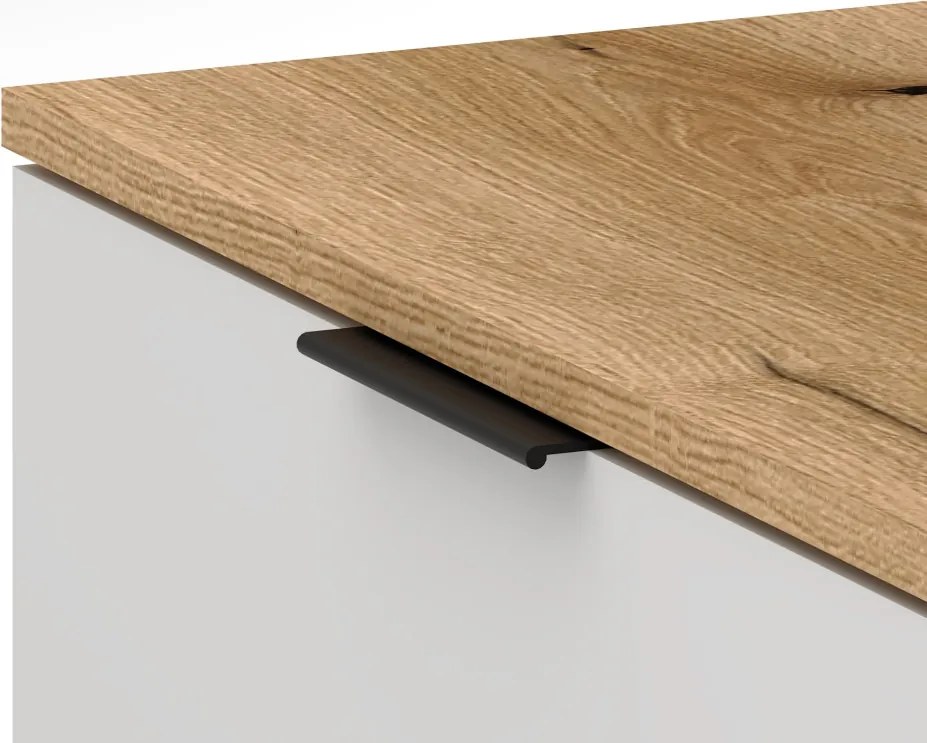 Előszoba bútor szett Evoke tölgy / tablila / fehér színkombinációban – NORDIC D