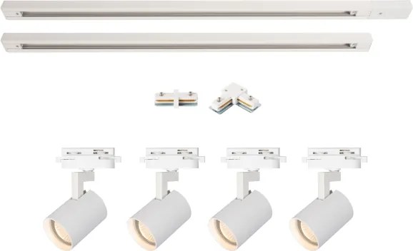 BRILAGI - HUSKY sínrendszeres spotlámpa 4xGU10/10W/230V 150 cm fehér