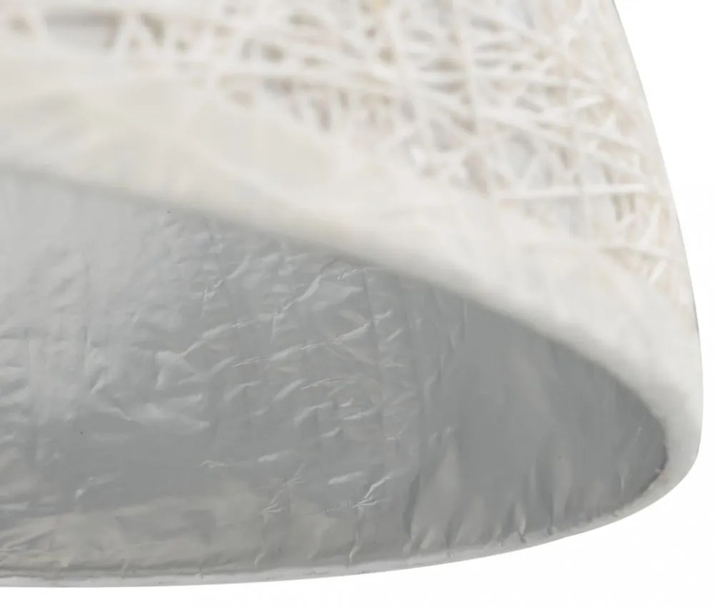fehér-ezüst függőlámpa Ø50 cm E27