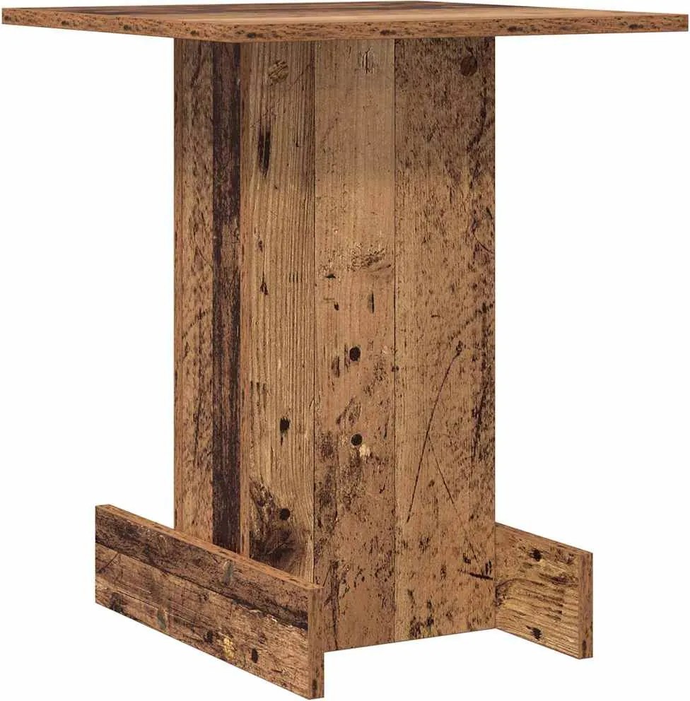 vidaXL Végasztal Öreg fa 44,5 x 45 x 55 cm Faanyag