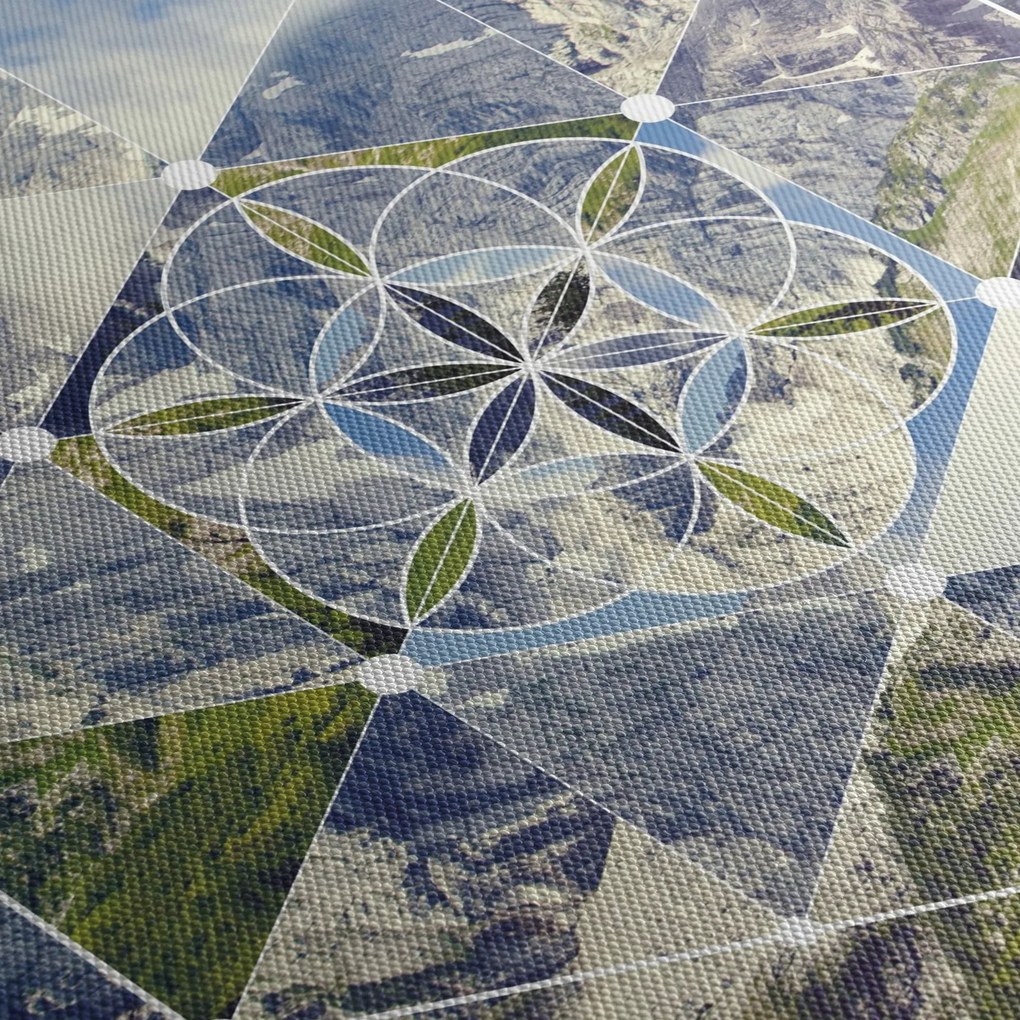 Kép - Geometriai ábra (120x50 cm)