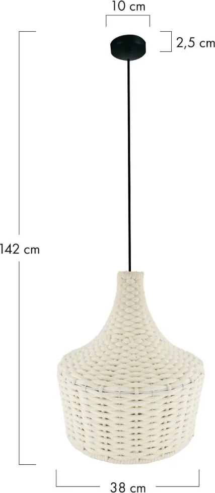 Dijk COTTON 102392 Függőlámpa 1x40W/E27 IP20