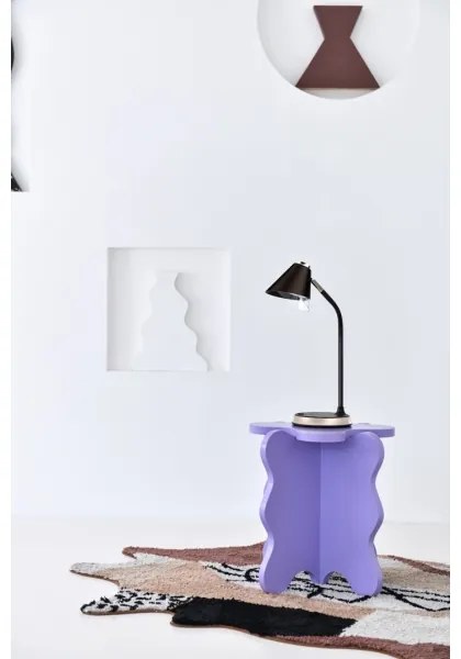 Immax 08972L - FINCH LED asztali lámpa, 9W, 12cm, szürke/krom, dimmelhető