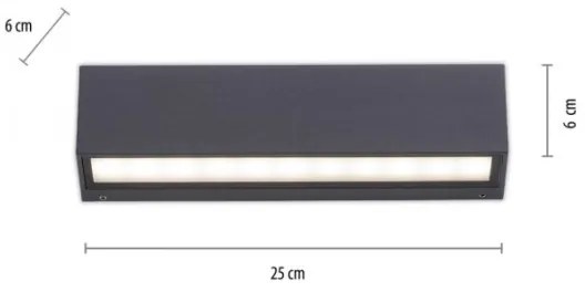 Paul Neuhaus 9675-13 - LED Kültéri fali lámpa ROBERT 2xLED/9W/230V IP65