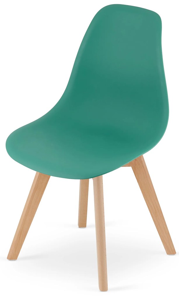 Zöld KITO szék bükkfa lábakkal