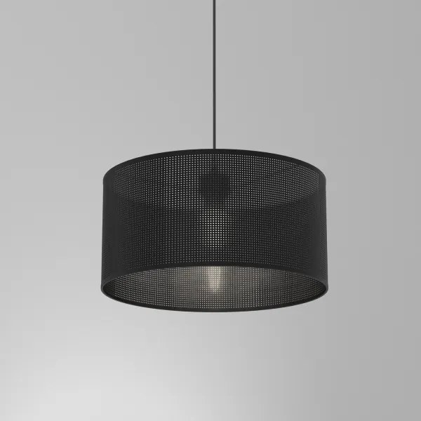 Csillár zsinóron LOFT SHADE 1xE27/60W/230V á. 40 cm fekete