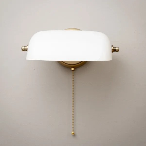 Brilagi - BANK OFFICE fali lámpa 1xE27/60W/230V sárgaréz/fehér