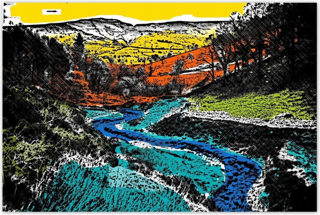 Poszterek 120x80 Hegyi táj Tájkép