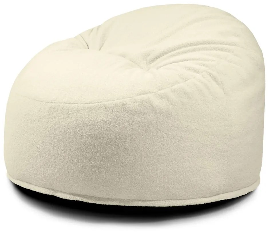 Krémszínű buklé gyerek babzsákfotel Om 85 – SLOWDOWN