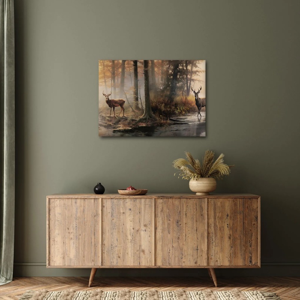 Kép - Vintage vadvilág festmény (70x50 cm)