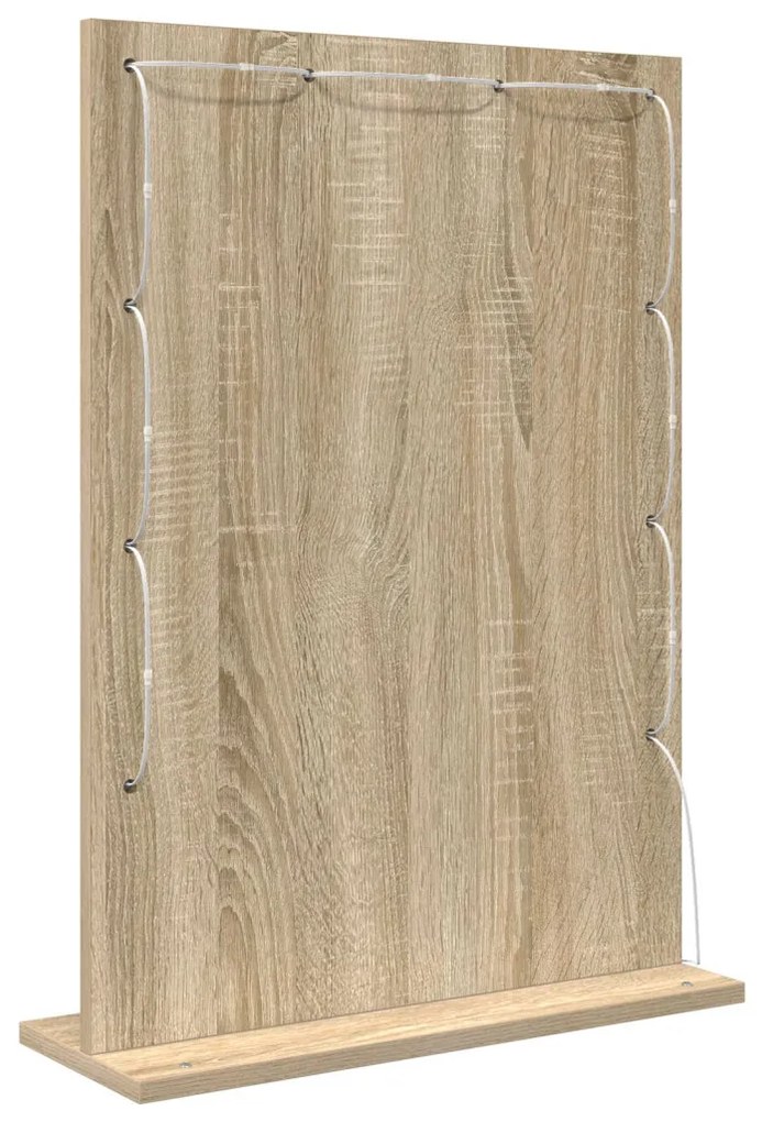 piperetükör Sonoma tölgy MDF, Üveg 70 x 50 x 18 cm Tükör