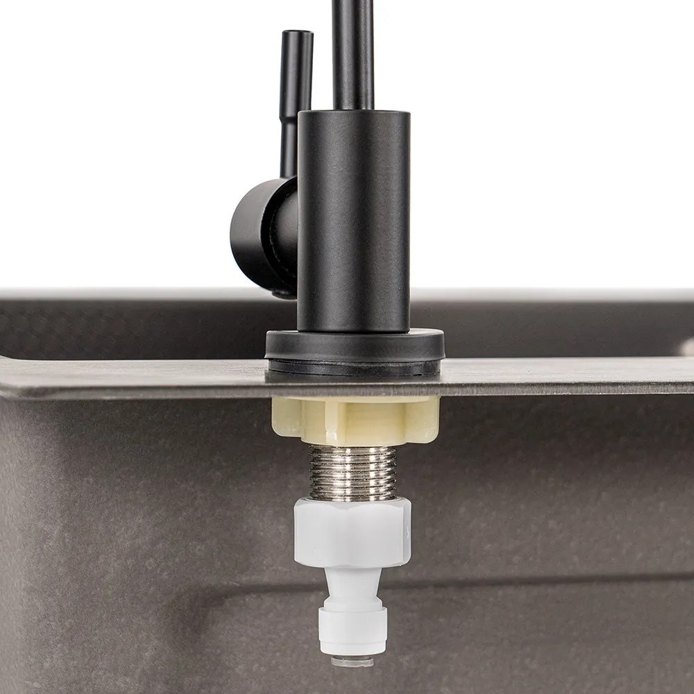 Víztiszító csaptelep mosogató tálcához