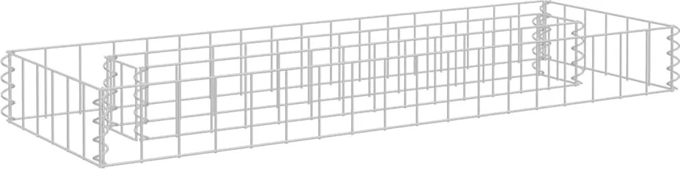 vidaXL horganyzott acél gabion magaságyás 90 x 30 x 10 cm