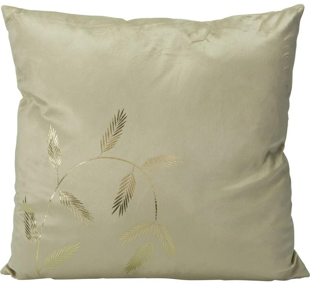 Leaves párna bézs, 45 x 45 cm