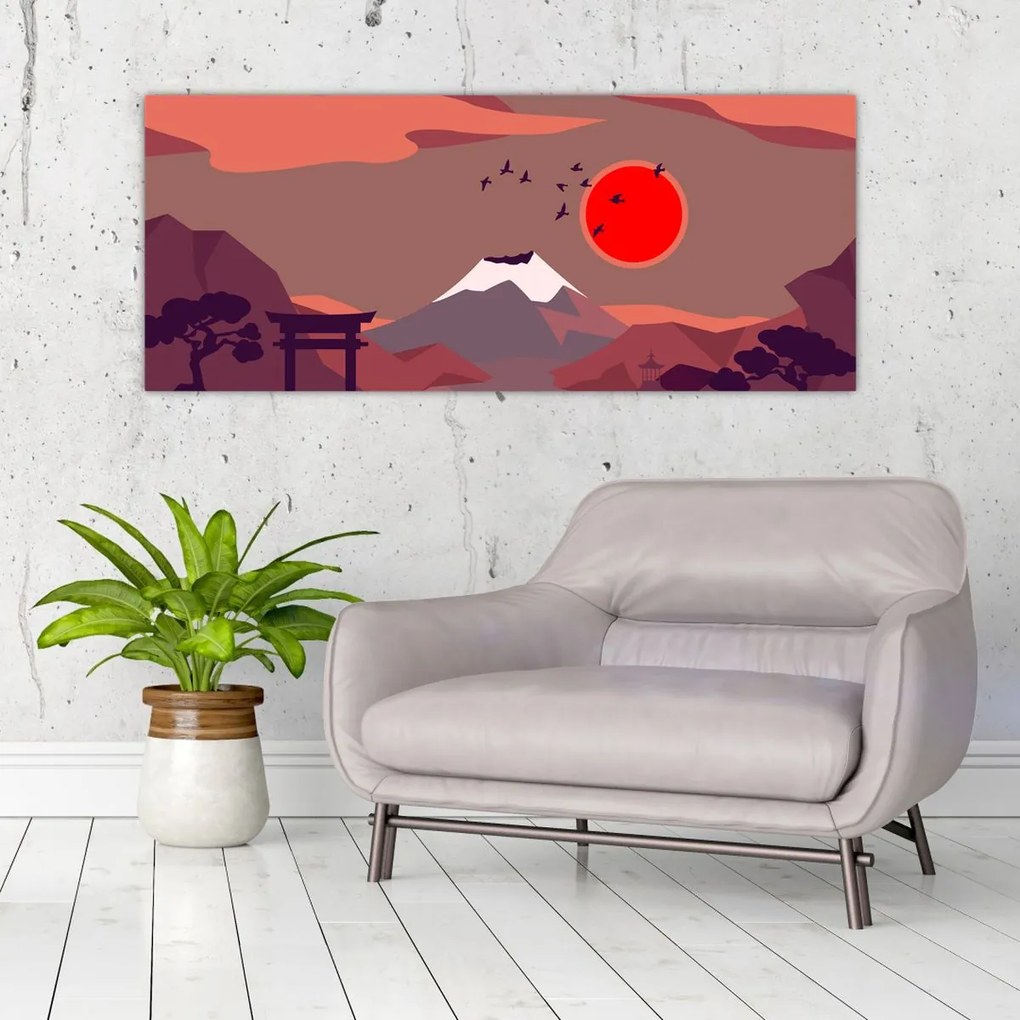 Kép - Fuji hegység (120x50 cm)
