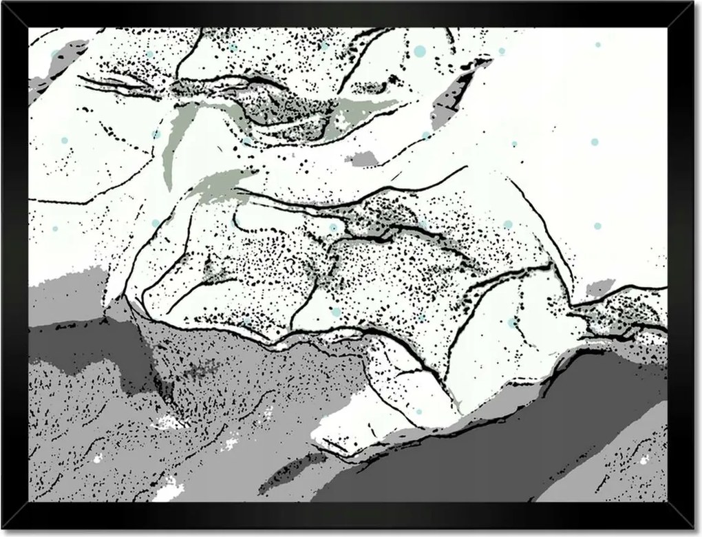 Poszterek keretben 40x30 Absztrakt Természetes mousse