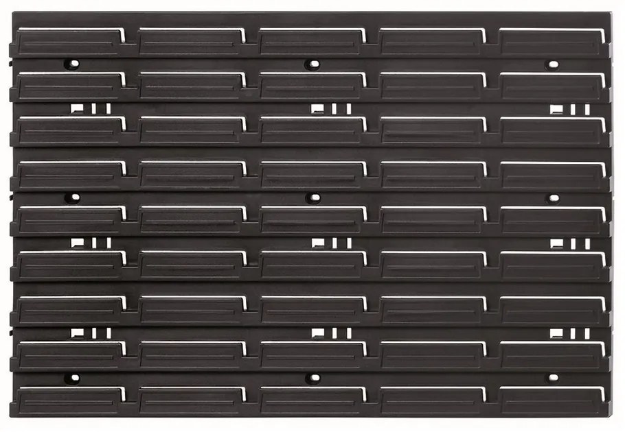 Szerelőpanel 57,6 x 1,8 x 39 cm, fekete