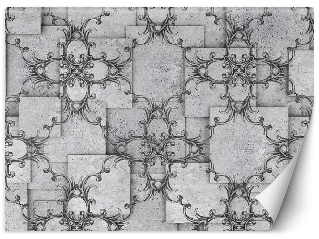 Gario Fotótapéta Keleti minta szürke alapon Anyag: Vlies, Méret: 400 x 280 cm